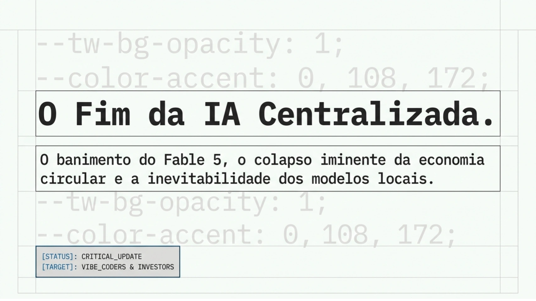 O Fim da IA Centralizada